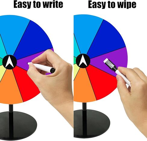 8 Inch Spinning Prize Wheel, 8 Slots Color Tabletop Roulette Spinner of Fortune, Spin The Wheel for Trade Show, Carnival, Party, Birthday, Wedding (8 Inch) in Saudi Arabia
