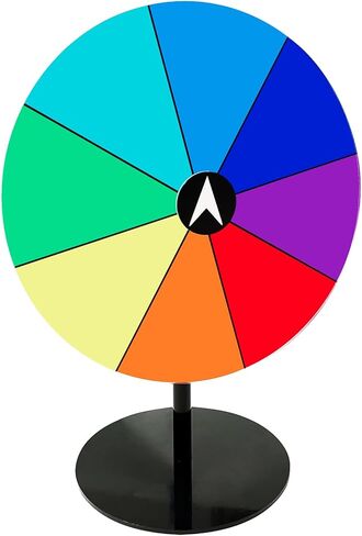 8 Inch Spinning Prize Wheel, 8 Slots Color Tabletop Roulette Spinner of Fortune, Spin The Wheel for Trade Show, Carnival, Party, Birthday, Wedding (8 Inch) in Saudi Arabia
