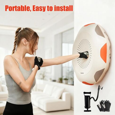 Punching Bag for Adults, Sunchic 2026 New Boxing Machine with Boxing Gloves, Wall-Mounted Boxing Machine for Adults & Youth Boys and Girls,Interactive Professional Training, Stress Relief in Saudi Arabia