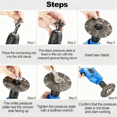 Electric Drill Angle Grinder Connecting Rod Set, Angle Grinder Tool Drill Arbor Mandrel Adaptor with Replacement Grinders Flange Nuts, Flange Nuts and Spanner Wrench for 10 to 13 mm (2 Set) in Saudi Arabia