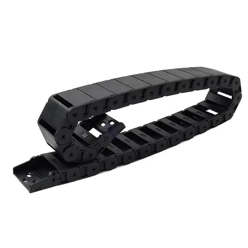 Cninba13 1pc 18X50mm Plastic Meter Drag Chain Adjustable Cable Wire Carrier Nylon Black in Saudi Arabia