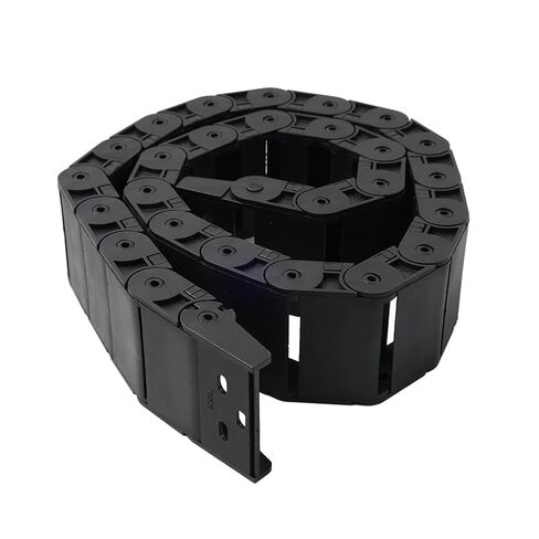 Cninba13 1pc 18X50mm Plastic Meter Drag Chain Adjustable Cable Wire Carrier Nylon Black in Saudi Arabia