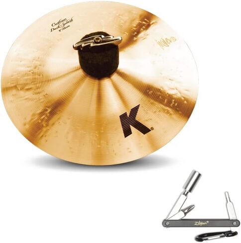 Avedis Zildjian Company Zildjian K0930 8inch K Custom Dark Splash Drumset Paper Thin Cymbal Soft Vol With ZKEY in Kuwait