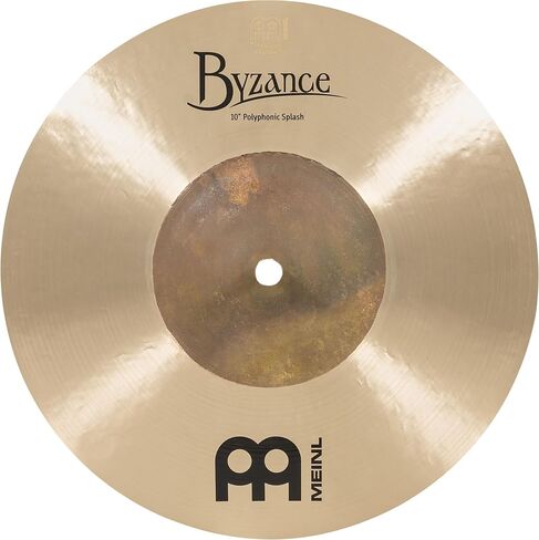 Meinl Cymbals Byzance Traditional 10" Polyphonic Splash — Made in Turkey — Hand Hammered B20 Bronze, 2-Year Warranty (B10POS) in Saudi Arabia