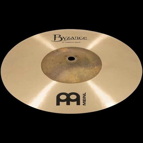 Meinl Cymbals Byzance Traditional 10" Polyphonic Splash — Made in Turkey — Hand Hammered B20 Bronze, 2-Year Warranty (B10POS) in Saudi Arabia