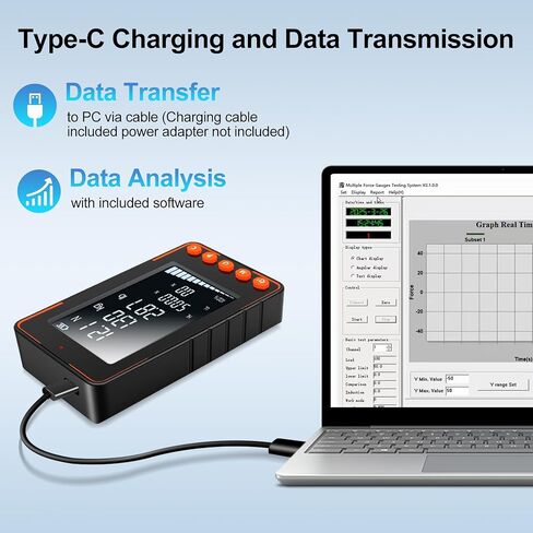 مقياس سحب الزناد، مقياس قوة سحب الوزن، شاشة LCD كبيرة جدًا 500N مع N كجم رطل، أوضاع الذروة التلقائية في الوقت الحقيقي، برامج البيانات، شهادة المعايرة، مقياس سحب الزناد الرقمي in Kuwait