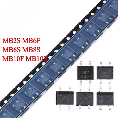 MB2S MB6F MB6S MB8S MB10F MB10S MB10 MBS Bridge Rectifier SMD Diode IC 50Pcs(MB10F) in Saudi Arabia