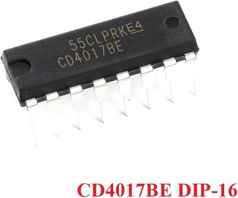 CD4017 CD4017B CD4017BE DIP-16 4017 Counter Divider IC CMOS Logic Device Chip 1/2/5Pcs(2 Pieces) in Saudi Arabia