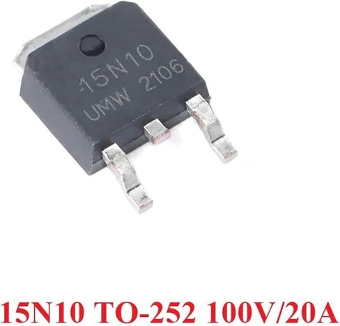 MOS (Field Effect Transistor) IC Chip 15N10 30N06 40N06 50N06 TO-252 TO252 60V 100V 20A 25A 40A 50A 10Pcs(15N10) in Saudi Arabia