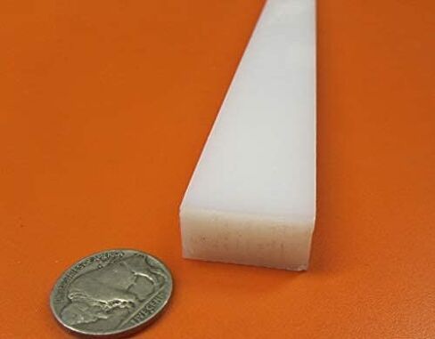 شريط مستطيل أبيض HDPE (بولي إيثيلين عالي الكثافة) .500 بوصة (1/2 بوصة) × 1.00 بوصة (1 بوصة) × 48 بوصة 2 قطعة in Saudi Arabia