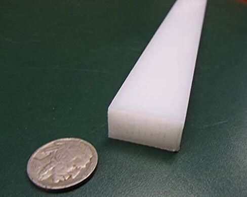 شريط مستطيل أبيض HDPE (بولي إيثيلين عالي الكثافة) .500 بوصة (1/2 بوصة) × 1.00 بوصة (1 بوصة) × 48 بوصة 2 قطعة in Saudi Arabia