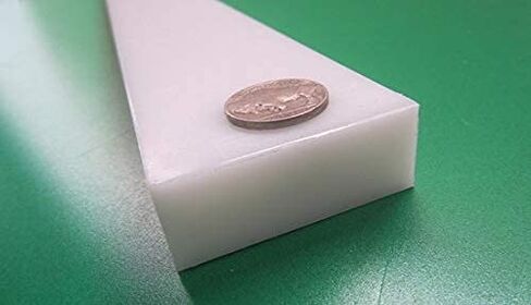 White HDPE (High Density Polyethylene) Rectangular Bar .750" (3/4") x 2.00" (2") x 48" 1 pc in Saudi Arabia