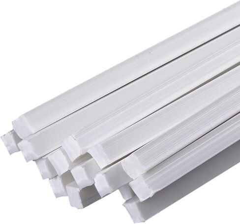ABS Plastic Square Bars Rod 6Kinds Diameter Optional for Architectural Model Making DIY White,Side Length:4mm(1pcs) in Saudi Arabia