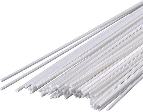 ABS Plastic Square Bars Rod 6Kinds Diameter Optional for Architectural Model Making DIY White,Side Length:4mm(1pcs) in Saudi Arabia
