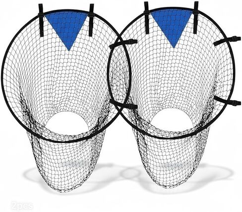 هدف كرة القدم الهدف صافي صناديق التدريب (2pcs)، هدف اطلاق النار الزاوية العليا مع الإطار المقوى، ممارسة كرة القدم، ممارسة الدقة لأحجام 2-5 كرات، هدية المدرب للأطفال والكبار in Kuwait