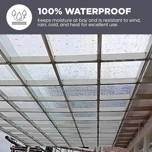 لفة أغطية بلاستيكية شديدة التحمل من TarpsNow، مقاس 7'-4 بوصة × 100 بوصة - صفائح سقالات مقاومة للماء مقاومة للحريق 38 ميلًا - فيلم بلاستيكي أبيض شفاف للبناء والخشب والمعدات وحماية الحطام in Kuwait