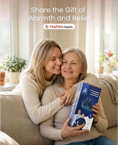 BOB AND BRAD Weighted Heating Pad for Neck and Shoulders, 2.2lb Electric Neck Wrap with Far-Infrared Ceramic Beads for Deep Tissue Pain Relief, 20"x22", FSA Eligible/HSA Eligible, Gift for Mom Women in Kuwait