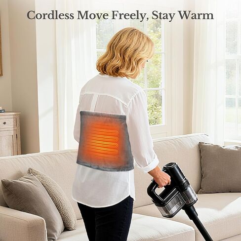 وسادة تدفئة لاسلكية لتخفيف آلام الظهر والتشنجات، وسادة تدفئة محمولة مقاس 12 × 24 بوصة مع أشرطة قابلة للتعديل، هدايا وسادة تسخين تعمل بالبطارية، 3 مستويات للحرارة لتخفيف آلام الظهر والكتف والساقين in Kuwait