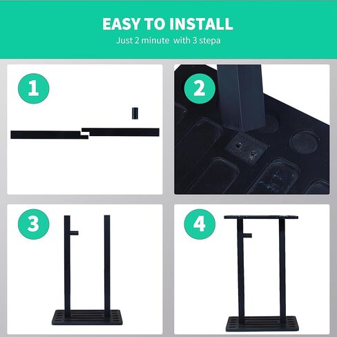 حامل عصا حمام السباحة - حامل أرضي لحمام السباحة مع تصميمات تخزين متعددة، حامل خشبي لحمام السباحة لتخزين 10 أعواد تخزين وكرة حمام السباحة، رفوف البلياردو لطاولة حمام السباحة في غرفة البلياردو in Kuwait