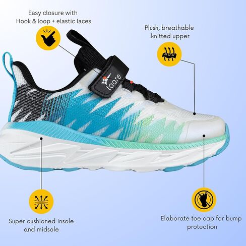 أحذية رياضية ممتازة للأطفال للأولاد والبنات - بافو ألفا - أحذية جري رياضية خفيفة الوزن وجيدة التهوية in Kuwait