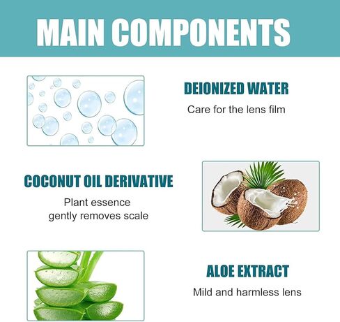 مزيل خدوش النظارات (100 مل * قطعتين)، مزيل خدوش العدسات لنظارات العين، مزيل خدوش النظارات، مزيل خدوش العدسات، أساسيات الجيب والسفر، بخاخ منظف زجاج العين. in Kuwait