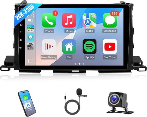 Radio for Honda Accord 2008 2009 2010 2011 2012 Stereo with Wireless Carplay Android Auto 10.1 Inch Honda Accord Touch Screen with BT GPS WiFi EQ SWC Backup Camera in Kuwait