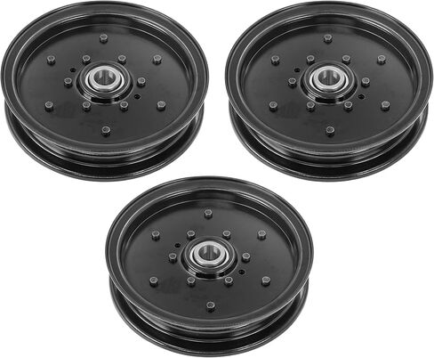 Caltric Idler Pulley Compatible with Land Pride AFM4011 AFM40133 AFM4014 AFM40168 AFM4216 808-073C x3 in Kuwait