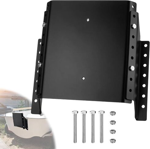 لوحة جاك محرك خارجي، لوحة جاك من سبائك الألومنيوم مقاس 4 بوصات، ارتفاع قابل للتعديل للمحرك الصغير حتى 35 حصان، يناسب قوارب جون/القابلة للنفخ in Kuwait