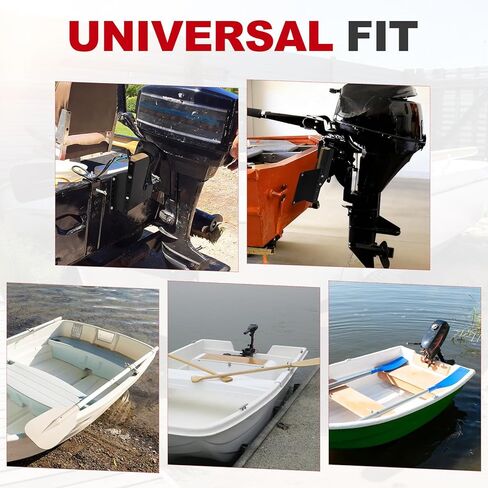 لوحة جاك محرك خارجي، لوحة جاك من سبائك الألومنيوم مقاس 4 بوصات، ارتفاع قابل للتعديل للمحرك الصغير حتى 35 حصان، يناسب قوارب جون/القابلة للنفخ in Kuwait
