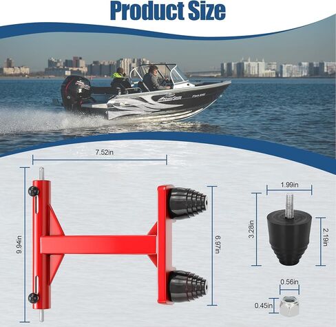 4-Stroke Transom Saver Motor Tote, Patented Motor Trailering Support, Fits for Mercury 75/90/115/200/225/250/300HP 4-Stroke Engines, Also New V6 175HP Engines in Saudi Arabia