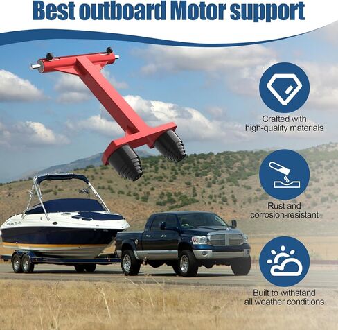 4-Stroke Transom Saver Motor Tote, Patented Motor Trailering Support, Fits for Mercury 75/90/115/200/225/250/300HP 4-Stroke Engines, Also New V6 175HP Engines in Saudi Arabia