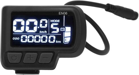 Drfeify EN06 LCD Electric Bike Display Meter with Connector for 22.2mm Handlebar Bike Speed Meter with Light Connector 6pin Wire 24V 36V 48V 60V in Saudi Arabia