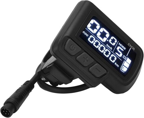 Drfeify EN06 LCD Electric Bike Display Meter with Connector for 22.2mm Handlebar Bike Speed Meter with Light Connector 6pin Wire 24V 36V 48V 60V in Saudi Arabia