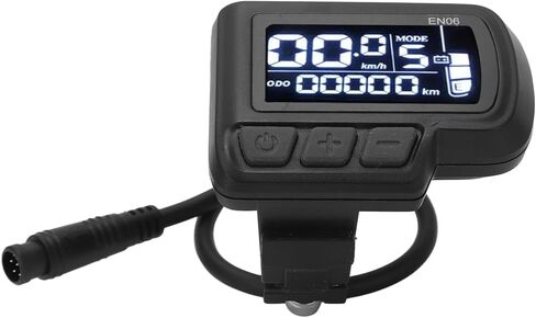 Drfeify EN06 LCD Electric Bike Display Meter with Connector for 22.2mm Handlebar Bike Speed Meter with Light Connector 6pin Wire 24V 36V 48V 60V in Saudi Arabia