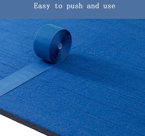 4"×42ft Heavy-Duty Nylon Cheer Mat Hook Loop Tape - Residue-Free Gym Mat Fastener for Tumbling/Wrestling/Gymnastics | Single Roll Carpet Bonded Foam Seams Repair & Gym Floor Accessories in Saudi Arabia