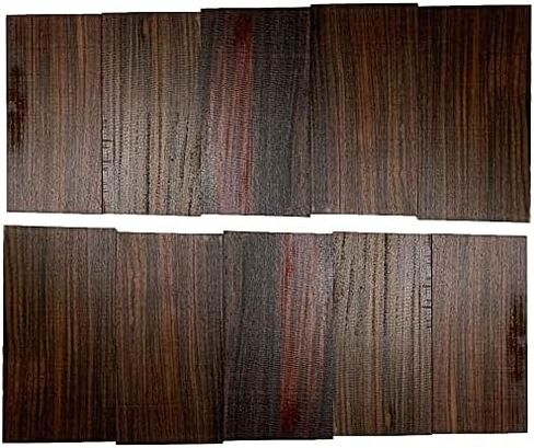 مجموعة من 10 قطع من ألواح رأس خشب الورد الهندي مقاس 8 بوصة × 4 بوصة × 1/8 بوصة من إكزوتيك وود زون in Kuwait