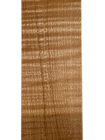 قطعة واحدة من خشب القيقب الصلب المجعد اللهب 7-3/4 بوصة × 1-1/4 بوصة × 7/16 بوصة جسر جيتار فارغ لـ Luthier بواسطة منطقة خشبية غريبة in Kuwait