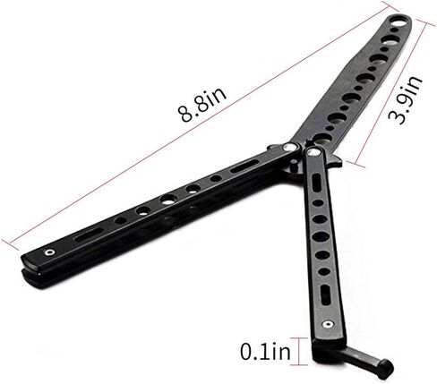 سكين الفراشة، 2 حزمة من سكاكين التدريب على الفنون القتالية والسيوف الفولاذية المعدنية القابلة للطي أداة سكين التدريب غير شحذ للرجال والأولاد والأطفال CSGO in Kuwait