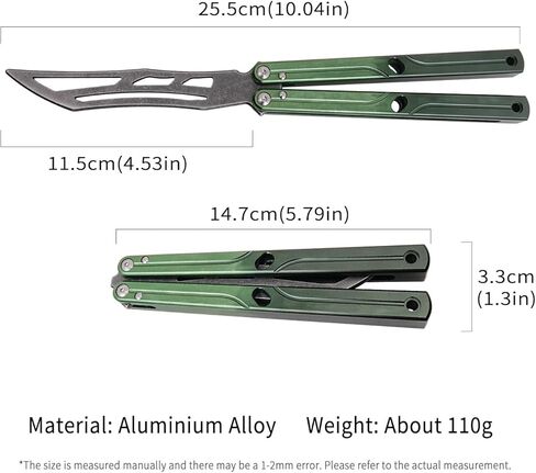 WARHERO Aluminium Alloy Integral Channel Handle, Handle Practice Tools,Integrated Forging,Balance and Inertia (Green) in Kuwait