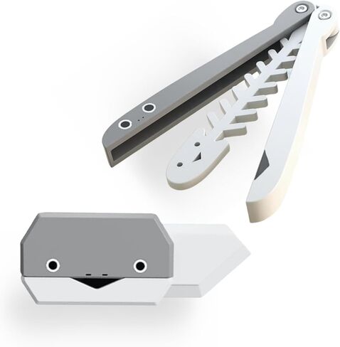 2 PCS Butterfly Knife Sakaban Turtle Fishbone Fidget Knife Gravity Knife 3D Printed Tools Perfect for Outdoor Training and Exercise in Kuwait