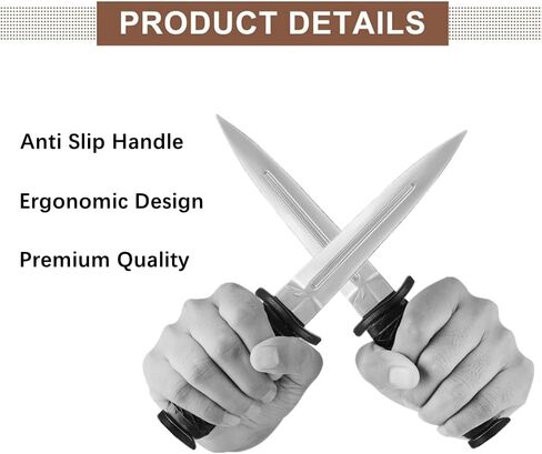 2 PCS Rubber Martial Art Training Knife Fake Practice Knife for Martial Art Training in Kuwait