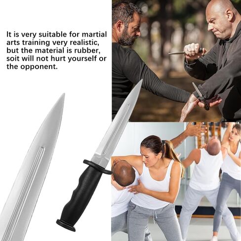 2 PCS Rubber Martial Art Training Knife Fake Practice Knife for Martial Art Training in Kuwait