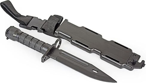 سكين مطاطي للتدريب Airsoft مع غمد دمية بلاستيكية خنجر مرن ناعم شفرة ثابتة لدعم الهالوين الفنون القتالية التظاهر باللعب التنكري 11.75 بوصة in Kuwait