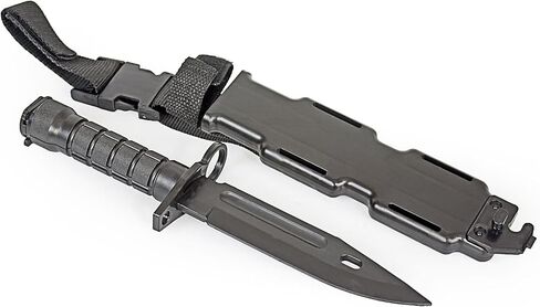 سكين مطاطي للتدريب Airsoft مع غمد دمية بلاستيكية خنجر مرن ناعم شفرة ثابتة لدعم الهالوين الفنون القتالية التظاهر باللعب التنكري 11.75 بوصة in Kuwait