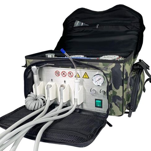 وحدة توصيل الأسنان البيطرية المحمولة مع ضاغط الهواء ونظام الشفط لعيادة الأسنان البيطرية، 4H in Kuwait