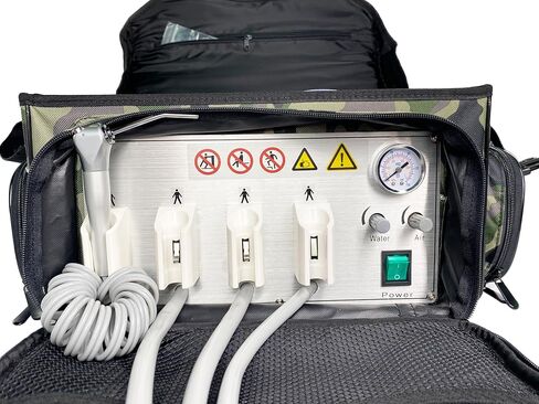 وحدة توصيل الأسنان البيطرية المحمولة مع ضاغط الهواء ونظام الشفط لعيادة الأسنان البيطرية، 4H in Kuwait