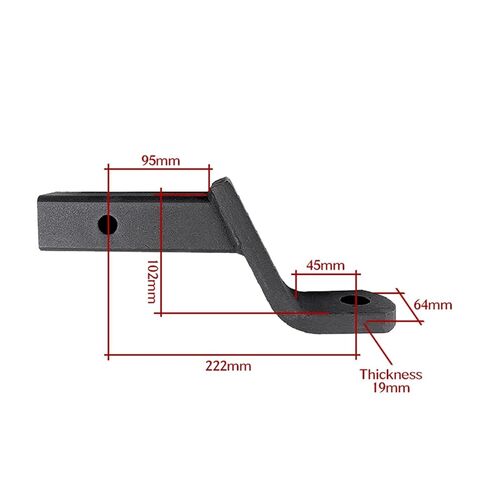 4 Inch Steel Trailer Drop Towbar Ball Mount Hitch Fits 2 Inch Receiver Boat RV Parts Accessories in Saudi Arabia