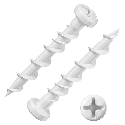 (100 pcs) Pan Head Drywall Anchors 1-1/4" White Anti Rust Coating, Bolt Anchor, Duty Hollow Wall Anchors in Saudi Arabia