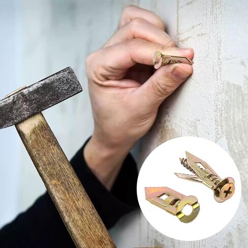 PAGOW 60 Pcs Self-Drilling Anchors, Ancors and Screws for Heavy Duty, Metal Screw Anchors Kit, No Drill and Holes in Wall (3 Sizes) in Saudi Arabia
