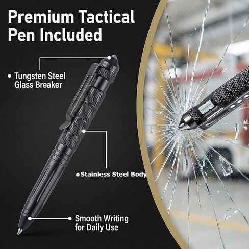 Tactical Tourniquet Holder with Integrated Pen Slot, Horizontal TQ Pouch for Duty Belt, Elastic Retention Band with Tungsten Steel Marker for TQ Application Time Recording & Emergency Use in Kuwait
